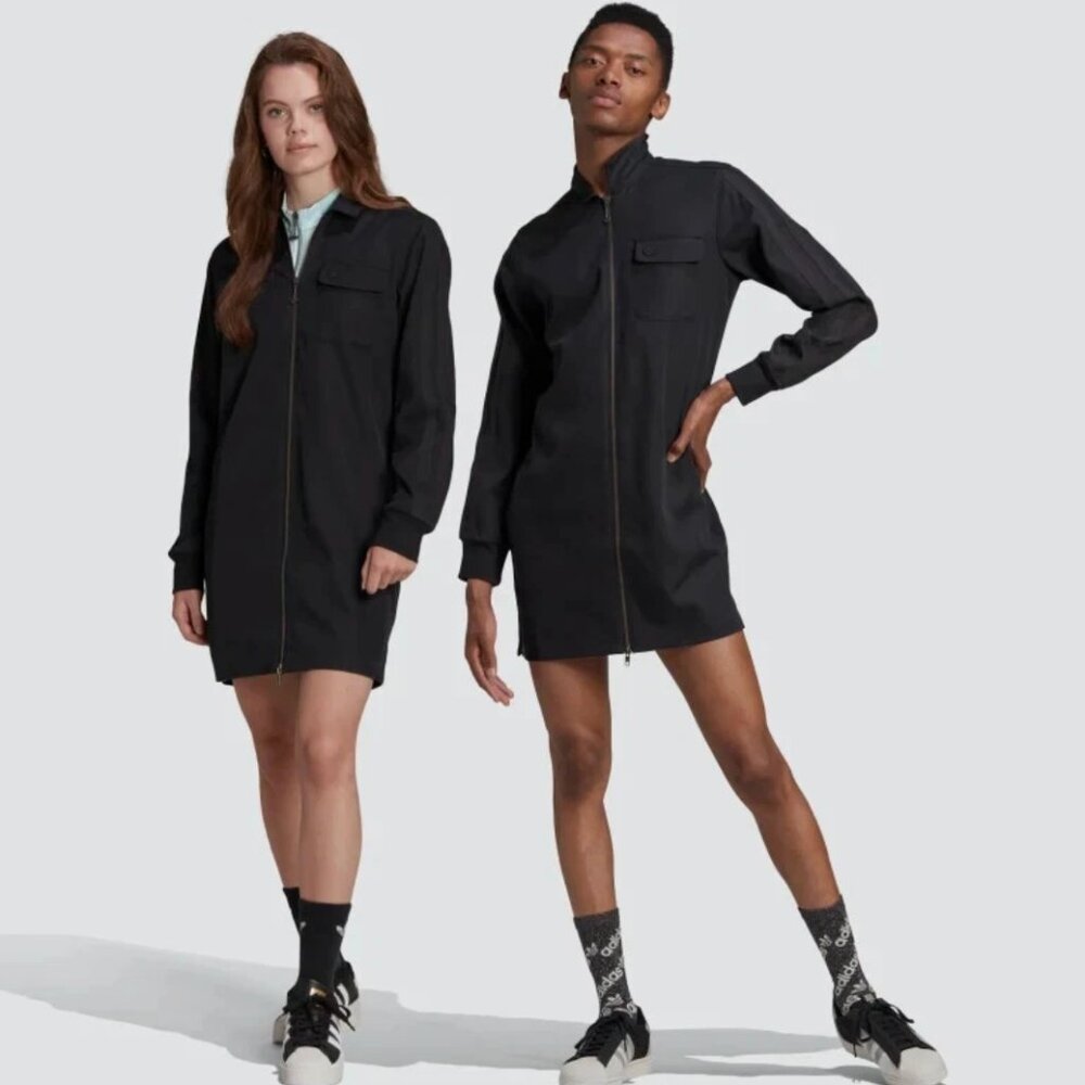ADIDAS Originals Contempo Black Shirt DRESS Gender Neutral Streetwear XL